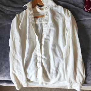 100% Natural Cotton Button Up Top